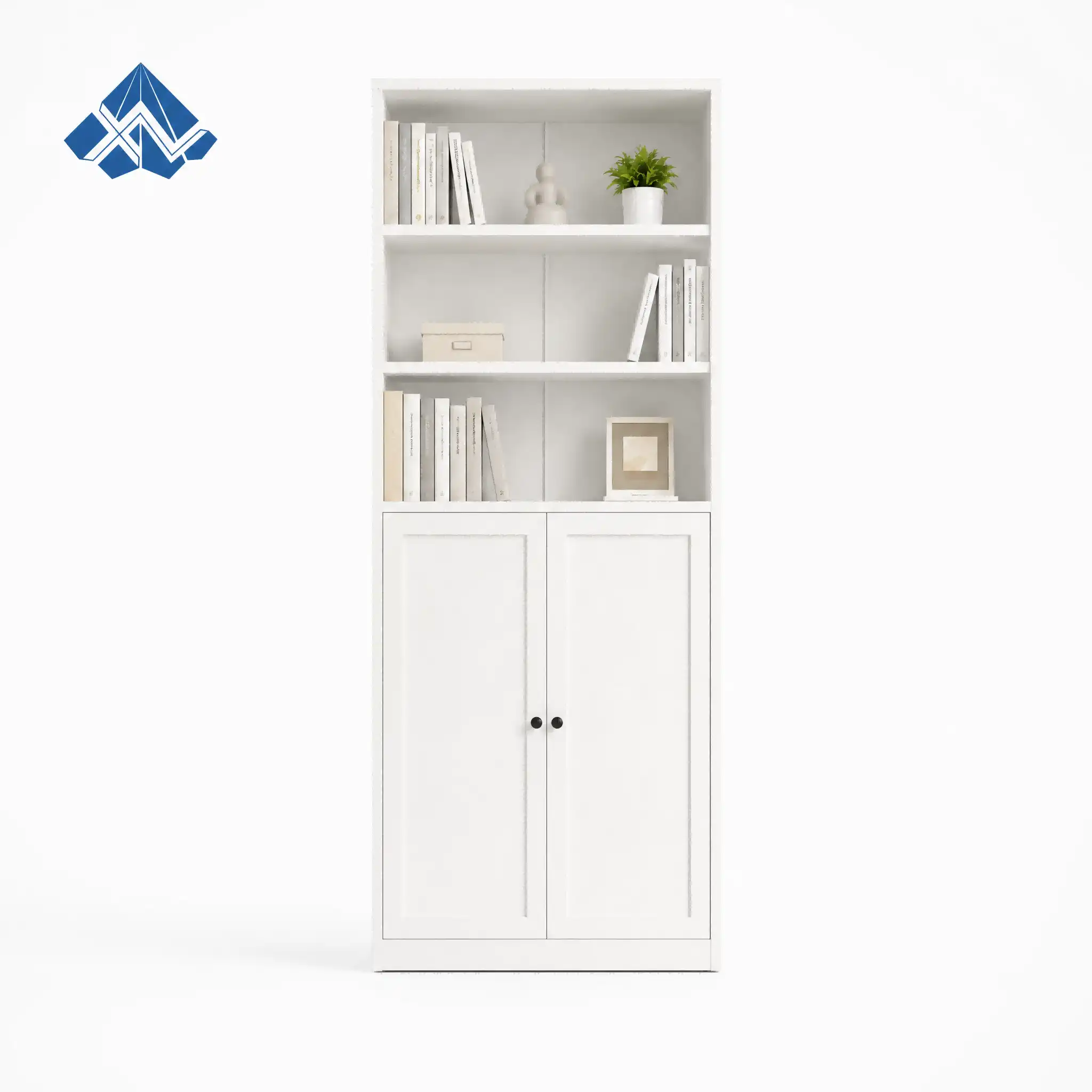 Double Door Storage Bookcase